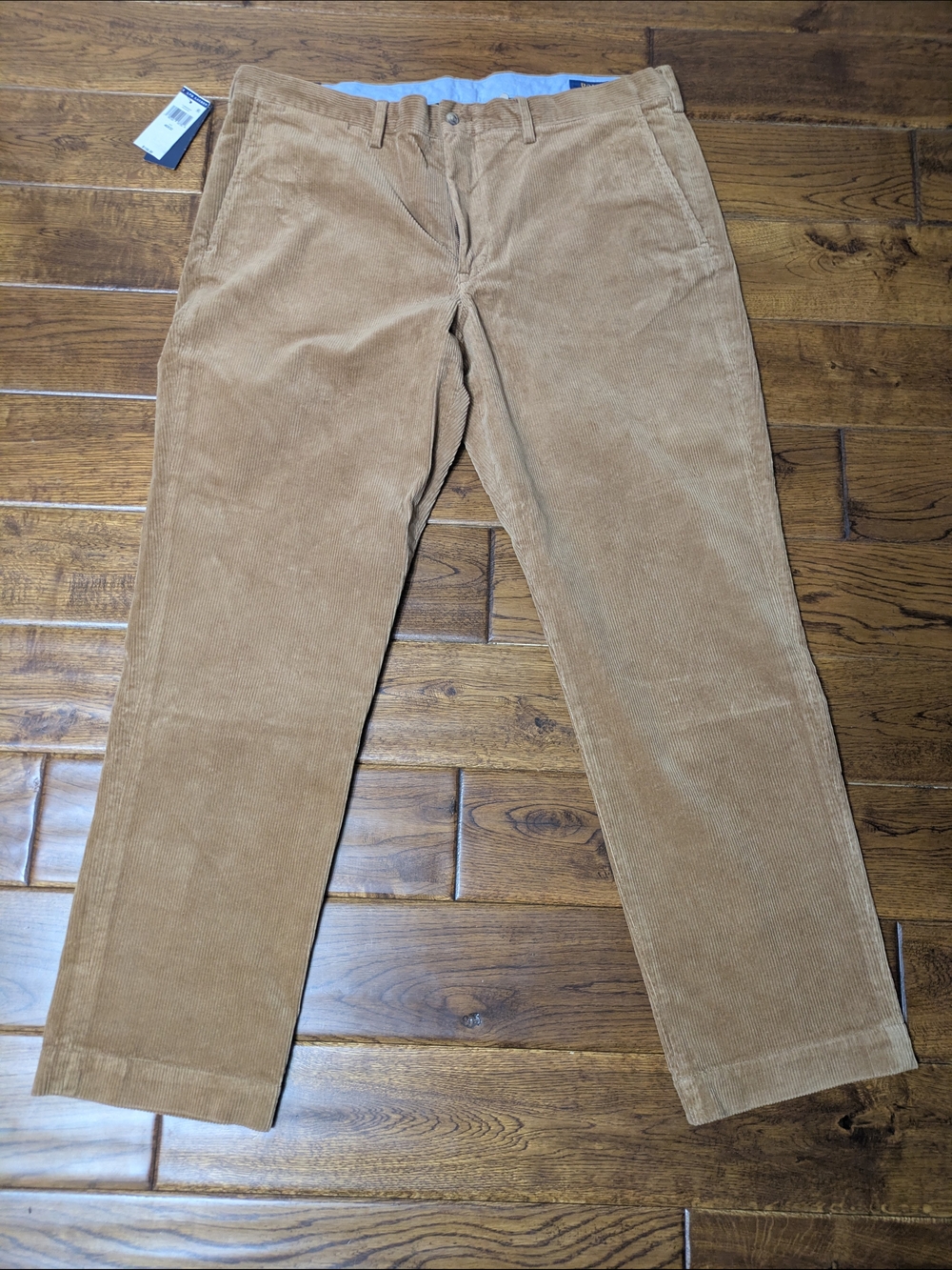 Ralph Lauren - Polo Bedford Straight Fit - Tan Corduroy Pants - New